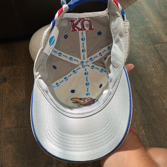 University of Kansas Jayhawks Mascot Baseball‎ Style Hat Cap Gray White NCAA - Picture 5 of 7